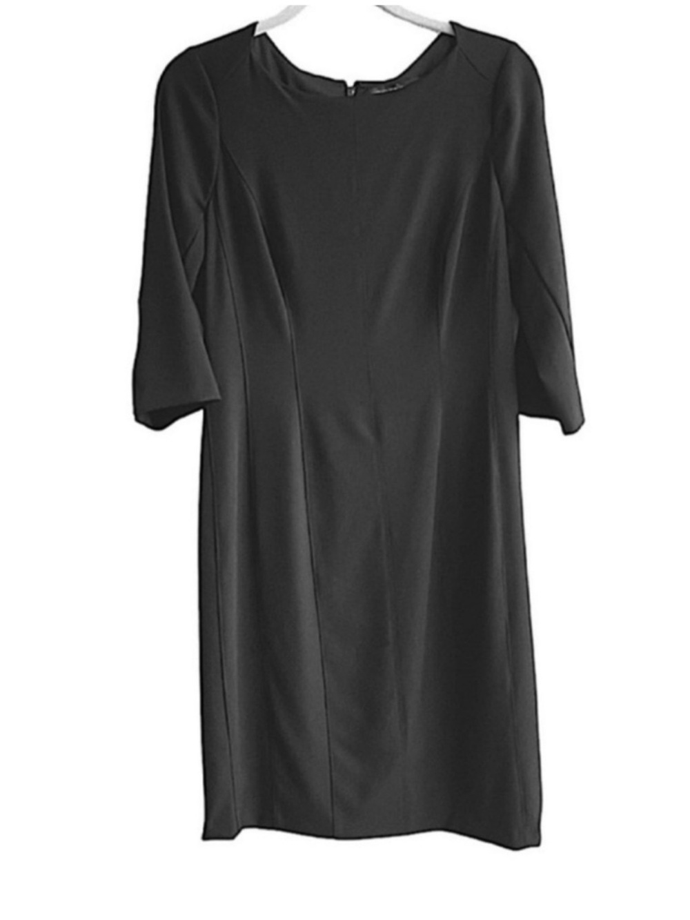 WHBM Tailored Dress Split Sleeve Body Perfecting Black Size 12P